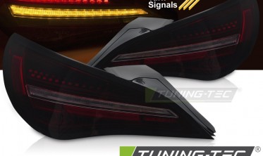 Фонари задние (full led стопы) Mercedes CLA C117 2013-2016 black red smoke фото