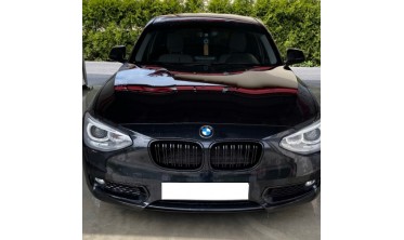 Тюнінгові фари передні BMW F20 / F21 чорні з лед кільцями  фото