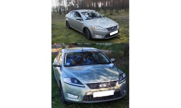 Чорні передні фари з лінзами FORD MONDEO МК4 фото