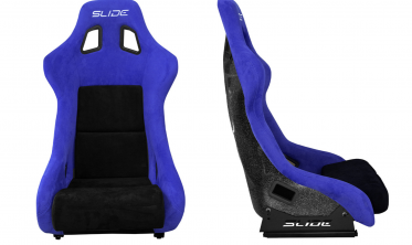 Спортивные ковшы для авто Slide KS2 Premium Black & Purple Welur Black Glitter фото