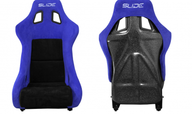 Спортивные ковшы для авто Slide KS2 Premium Black & Purple Welur Black Glitter фото