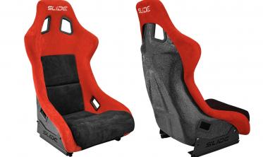 Ковшы автомобильные Slide KS2 Premium Black & Red Welur Black Glitter фото