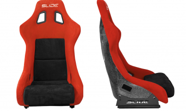 Ковшы автомобильные Slide KS2 Premium Black & Red Welur Black Glitter фото