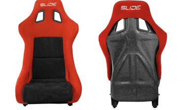 Ковшы автомобильные Slide KS2 Premium Black & Red Welur Black Glitter фото
