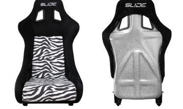 Ковші для автомобіля Slide KS2 Premium Black & Zebra Welur Silver Glitter фото