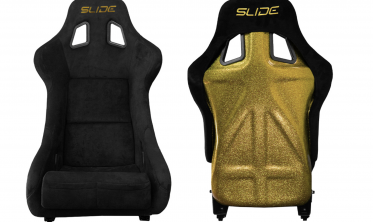 Ковшы спортивные для авто Slide KS2 Premium Black Welur Gold Glitter фото
