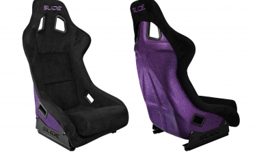 Универсальные ковшы для авто Slide KS2 Premium Black Welur Purple Glitter фото