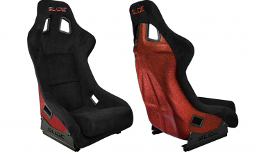 Сидения (ковшы) для авто Slide KS2 Premium Black Welur Red Glitter фото