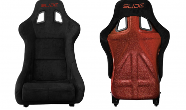 Сидения (ковшы) для авто Slide KS2 Premium Black Welur Red Glitter фото