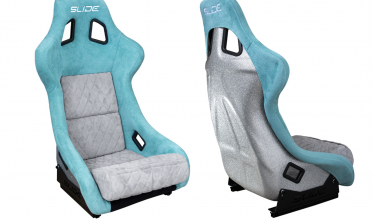 Автомобільні сидіння Slide KS2 Premium Mint & Quilted Grey Welur Silver Glitter фото