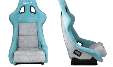 Автомобильные сидения Slide KS2 Premium Mint & Quilted Grey Welur Silver Glitter фото