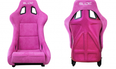 Сидения спортивные Slide KS2 Premium Pink Welur Bright Pink Glitter фото