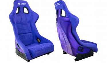 Спортивное сиденье ковши для авто Slide KS2 Premium Purple Welur Purple Glitter фото