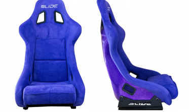 Спортивное сиденье ковши для авто Slide KS2 Premium Purple Welur Purple Glitter фото