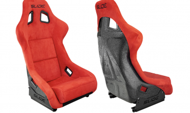 Спорт ковші Slide KS2 Premium Red Welur Black Glitter фото
