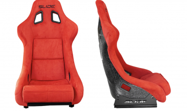 Спорт ковші Slide KS2 Premium Red Welur Black Glitter фото
