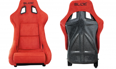 Спорт ковші Slide KS2 Premium Red Welur Black Glitter фото