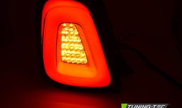 Діодні задні ліхтарі (led стопи) Fiat 500 2015-2020 white фото