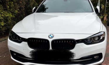 Черные передние фары BMW F30 / F31 рестайл LED ANGEL EYES фото