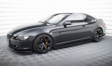 Накладки на пороги BMW 6 coupe E63 / cabrio Е64 дорест.  фото
