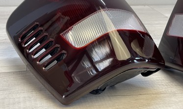 Темные задние фонари Jeep Grand Cherokee WJ тюнинг оптика фото