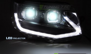Передние фары full led VW T6 2015-2019 тюнинговая оптика фото