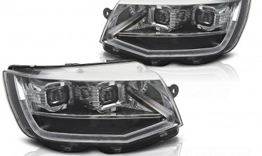Передние фары full led VW T6 2015-2019 тюнинговая оптика фото