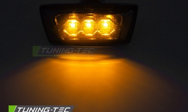 Диодные повороты в крылья Opel Astra H, Corsa D, Insignia, Zafira B тонированные фото