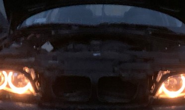 Фари передні BMW E46 рестайл з кільцями фірми Депо фото