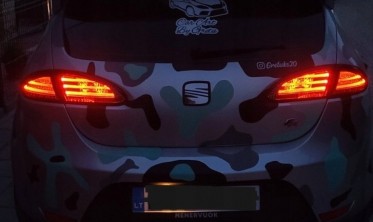 Тонированные led фонари задние SEAT LEON 2 2005-2009 фото