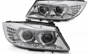 Ксеноновые передние фары BMW 3 E90, E91 LCI 2009-2011 фото