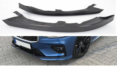Накладки (куточки) переднього бампера Volvo S60R V60R фото