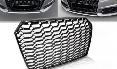 Тюнінгова решітка радіатора без лого Audi A6 C7 рестайл 2014-2018 фото