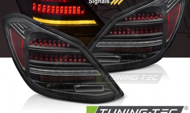 Задні ліхтарі Mercedes C W205 седан діодні стопи black red фото