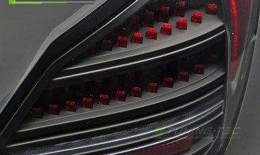 Задні ліхтарі Mercedes C W205 седан діодні стопи black red фото