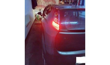 Чорні діодні ліхтарі задні FIAT GRANDE PUNTO фото