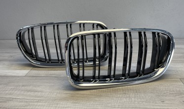 Решетка радиатора BMW F10 / F11 в стиле M5 хром рамка фото