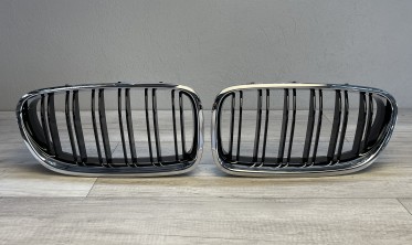 Решетка радиатора BMW F10 / F11 в стиле M5 хром рамка фото