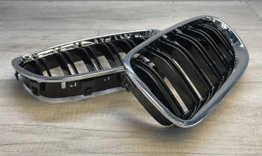 Решетка радиатора BMW F10 / F11 в стиле M5 хром рамка фото