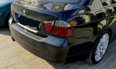 Задние led фонари (стопы тюнинг) BMW 3 E90 красно-тонированные фото
