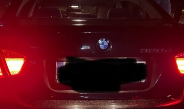 Задние led фонари (стопы тюнинг) BMW 3 E90 красно-тонированные фото