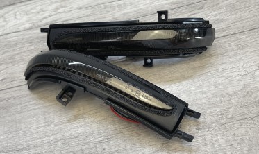 Диодные повороты в зеркала Honda Civic 04-06, Accord 02-08 тонированные фото