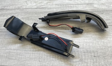 Диодные повороты в зеркала Honda Civic 04-06, Accord 02-08 тонированные фото