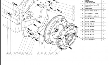 Gearbox adapter plate (перехідна плита) Honda K K20 K24 - Mazda RX8 фото