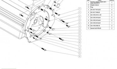 Gearbox adapter plate (перехідна плита) BMW M57-Jeep AX-15/AW4 фото
