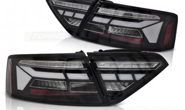 Діодні ліхтарі задні Audi A5 2011-2016 чорні стопи фото