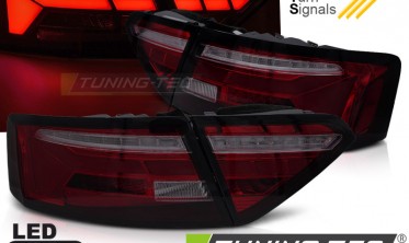 Ліхтарі задні Audi A5 2011-2016 тюнінг стопи full led red smoke фото
