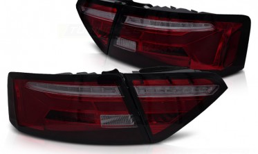 Ліхтарі задні Audi A5 2011-2016 тюнінг стопи full led red smoke фото