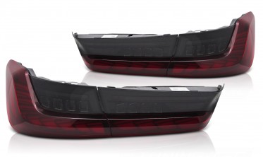 Задні ліхтарі OLED BMW 3 G20 стопи тюнінг red smoke фото