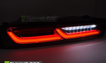 Тонированные задние фонари Chevrolet Camaro 2016-2018 лед стопы тюнинг smoke black фото